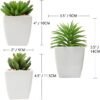 550x552-37.jpg Unyqoos® Set van 3 realistische kunstvetplanten in keramische pot voor interieurdecoratie, groente, 14cm, 3 stuks