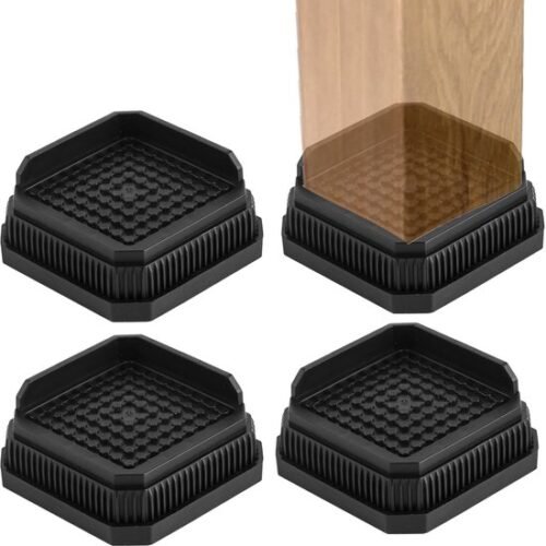 Unyqoos® Verstelbare meubelverhogers voor tafels, bedden en stoelen set van 4 stuks