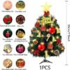 Unyqoos® Mini LED Kunstkerstboom van 30 cm voor Tafeldecoratie en Feestelijke Sfeer