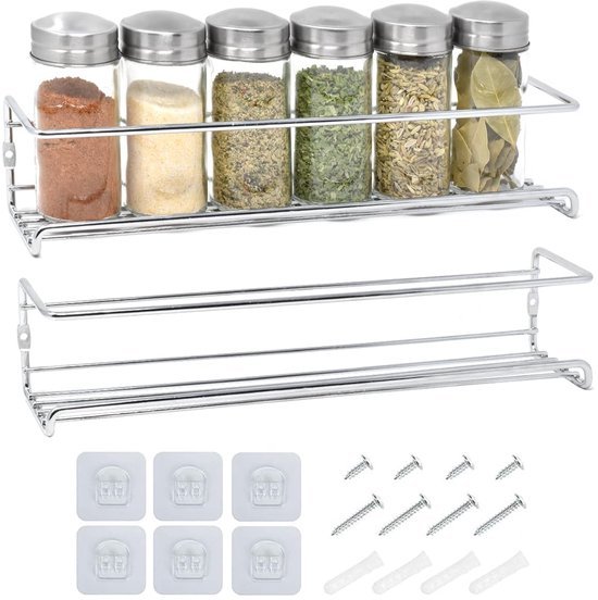 Unyqoos® Kruidenrek voor Wandmontage: Stijlvol, Praktisch en Ruimtebesparend Keukenaccessoire
