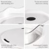 Unyqoos® Uiterst Praktische Draaiplateau Set met 360 Graden Rotatie voor Diverse Opbergoplossingen