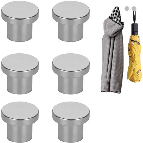 550x552-85.jpg Unyqoos® Set van 6 elegante chroom wandhaken voor badkamer en keuken