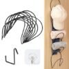 550x552-90.jpg Unyqoos® Set van 5 zwarte metalen wandhaken voor caps, tassen en jassen