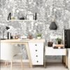 550x553-28.jpg Unyqoos® Zelfklevend vinyl behang met bladerenpatroon voor interieurdecoratie