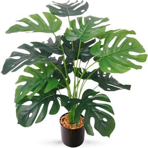 Unyqoos® Grote decoratieve kunstplant Monstera met verstelbare takken en bladeren