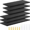 550x553-46.jpg Unyqoos® Set van 6 zwarte houten zwevende wandplanken voor diverse ruimtes