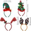 550x553-61.jpg Unyqoos® Set van 9 feestelijke kersthaarbanden voor creatieve en vrolijke kerstsfeer