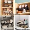 Unyqoos® Praktische En Ruimtebesparende Keukenkast Organizer Met Antislipmat Voor Meerdere Toepassingen