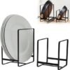 Unyqoos® Metalen bordenhouderset voor keukenorganisatie en ruimtebesparing