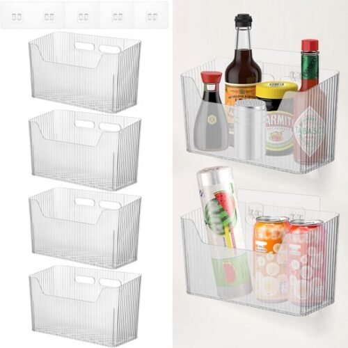 550x553-69.jpg Unyqoos® Set van 4 zelfklevende opbergboxen voor keuken en badkamer organisatie