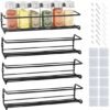 550x553-72.jpg Unyqoos ® Kruidenrek met Vier Niveaus voor Muurmontage en Vrijstaand Gebruik, Elegant en Functioneel Keukenrek