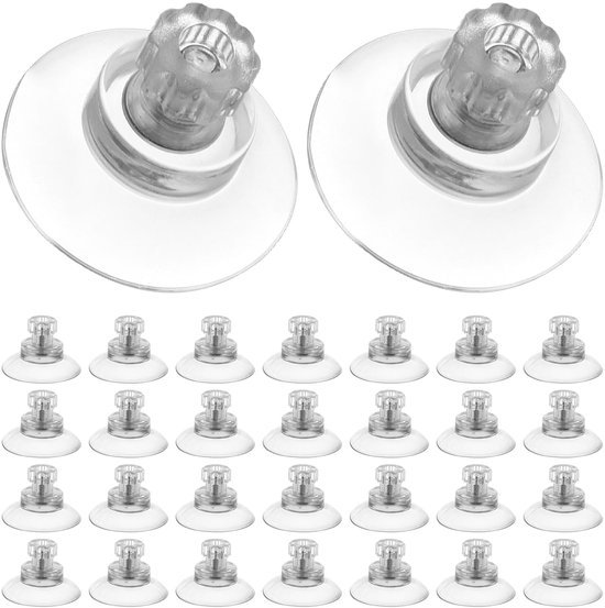 550x553-78.jpg Unyqoos® Set van 40 transparante pvc-zuignappen met M5 schroefdraad voor veelzijdig gebruik