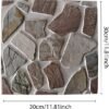 Unyqoos® Waterdichte zelfklevende 3D-wandpanelen met steenlook voor diverse ruimtes