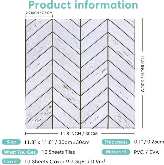 550x554-37.jpg Unyqoos® Zelfklevende 3D-wandpanelen met houtlook voor stijlvolle wanddecoratie