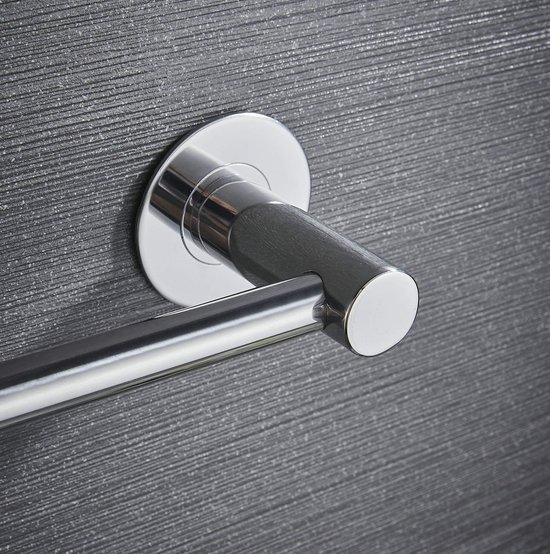 Unyqoos® Zelfklevende Handdoekstang van 40 cm voor Badkamer en Keuken zonder Boren, Roestvrij Staal, Chroom