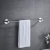 Unyqoos® Zelfklevende Handdoekstang van 40 cm voor Badkamer en Keuken zonder Boren, Roestvrij Staal, Chroom