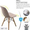 550x554-59.jpg Unyqoos® Set van 4 elastische stoelhoezen in kaki voor eetkamerstoelen