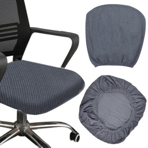 Unyqoos® Wasbare stretchbare stoelhoezen voor diverse stoeltypes 38-50 cm grijs