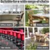 550x554-65.jpg Unyqoos® Wasbare stretchbare stoelhoezen voor diverse stoeltypes 38-50 cm grijs