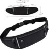 Unyqoos® Praktische sportheuptas met verstelbare riem en reflecterende strepen