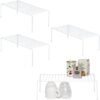 550x554-84.jpg Unyqoos® Set van 4 witte opbergrekken voor optimale keukenkastorganisatie