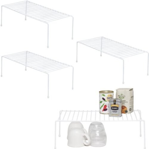 550x554-84.jpg Unyqoos® Set van 4 witte opbergrekken voor optimale keukenkastorganisatie