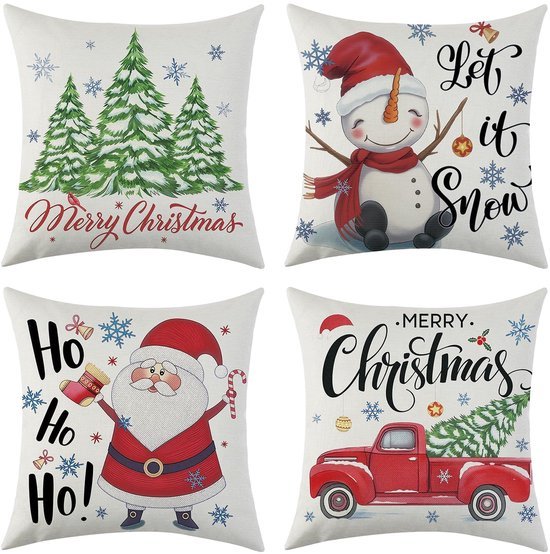 550x554-93.jpg Unyqoos® Decoratieve kussensloop met kerstthema voor feestelijke sfeer in huis