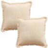 550x554-96.jpg Unyqoos® Set van 2 vierkante boho gestreepte kussenhoezen voor stijlvolle woondecoratie