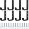 550x554-99.jpg Unyqoos® Set van 8 robuuste J-vormige wandhaken voor veelzijdig gebruik in huis en garage