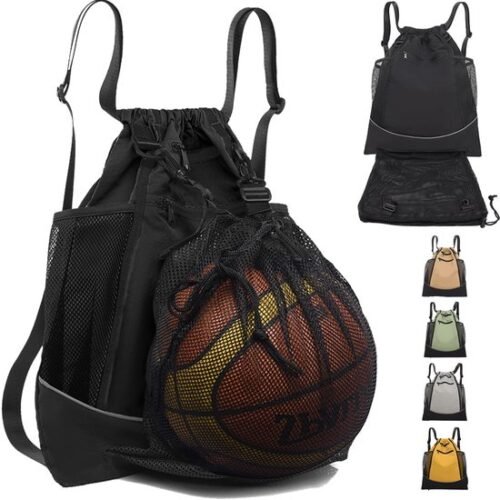 Unyqoos® Waterdichte en Verstelbare Sporttas met Trekkoord voor Jongens en Volwassenen, Ideaal voor Voetbal en Basketbal