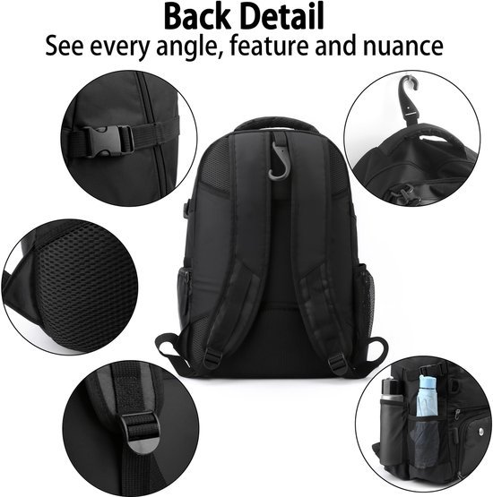 Unyqoos® Ruime en veelzijdige sportrugzak met laptop- en schoenenvak voor dagelijks gebruik