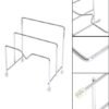 550x555-130.jpg Unyqoos® Ruimtebesparende roestvrijstalen houder voor deksel en snijplank