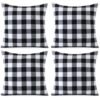 550x555-150.jpg Unyqoos® Stijlvolle set van 4 geruite kussenslopen voor diverse interieurstijlen