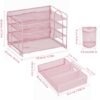 Unyqoos® Multifunctionele Vierlaags Bureau Organizer met Papierlade en Pennenhouders voor Thuis en Kantoor