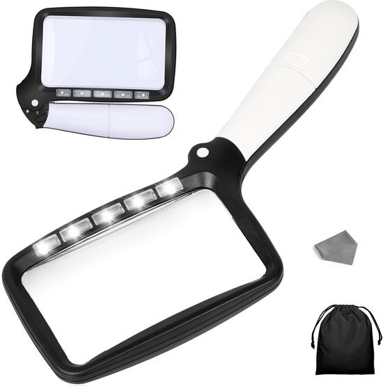 Unyqoos® Vergrootglas met verlichting voor lezen en hobby's voor senioren