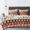 550x555-64.jpg Unyqoos® Zacht en ademend kerstbeddengoed met kleurrijke prints en ritssluiting