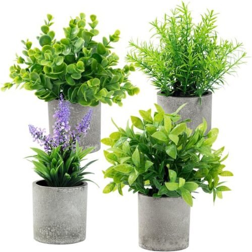 550x555-70.jpg Unyqoos® Set van vier realistische kunstplanten voor stijlvolle decoratie in huis