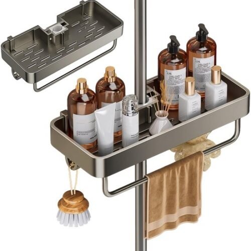 550x555-78.jpg Unyqoos® Stabiele doucheplank zonder boren voor diverse douchestangen in badkamer