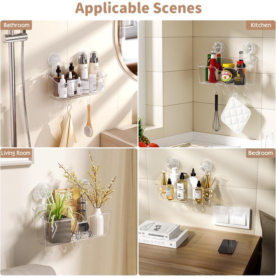 550x555-79.jpg Unyqoos® Transparante en waterdichte doucheplank met herbruikbare zuignap voor badkamer