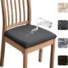 Unyqoos® Waterdichte en elastische stoelhoezen set van 6 voor eetkamerstoelen