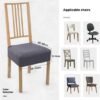 550x555-98.jpg Unyqoos® Set van 6 elastische en wasbare stoelhoezen voor eetkamerstoelen