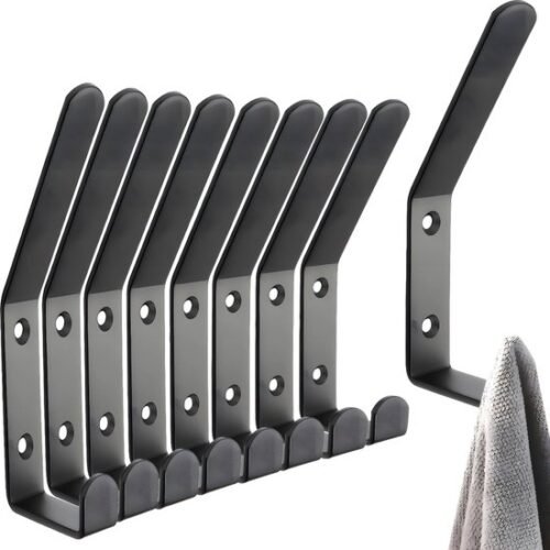 550x556-106.jpg Unyqoos® Set van 9 stevige wandhaken voor jassen en accessoires met eenvoudige montage