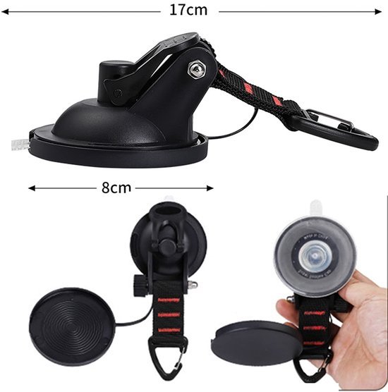 Unyqoos® Multifunctionele zuignapset met haken voor auto, camping en huishouden