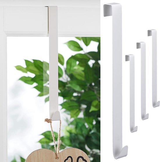 550x556-110.jpg Unyqoos® Set van 4 multifunctionele witte haken voor deur en raamoplossingen