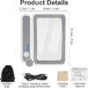 Unyqoos® Handzaam inklapbaar vergrootglas met verlichting voor lezen en handwerk