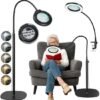 Unyqoos® Flexibele LED-vergrotingslamp met glazen lens en dimbare verlichting