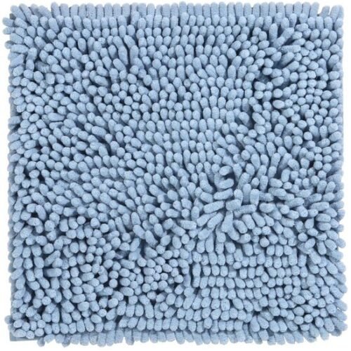 550x556-47.jpg Unyqoos® Antislip Chenille Badmat in Lichtblauw - Zacht, Absorberend en Wasbaar, 45x45cm
