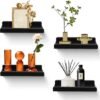 Unyqoos® Set van twee rustieke houten wandplanken voor decoratie en opslag
