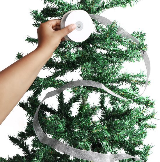 Unyqoos ® Feestelijk Glanzend Zilveren Lint voor Creatieve Decoraties en Geschenkverpakkingen