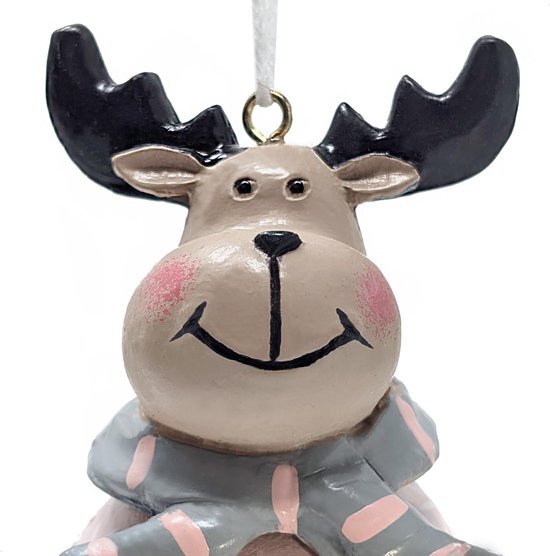 Unyqoos® Sfeervolle 3-delige Kerstdecoratieset met Kerstman, Sneeuwpop en Rendier